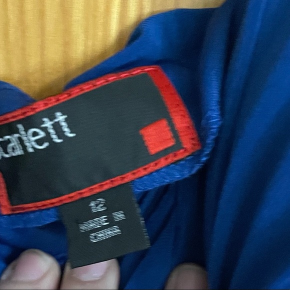 Blue open back dress - Picture 7 of 7